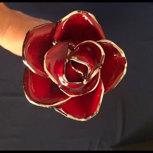 The Forever Rose- Red Rose with Platinum